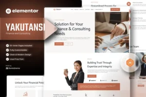 Mua Yakutansi - Finance and Consulting Elementor Template Kit giá rẻ