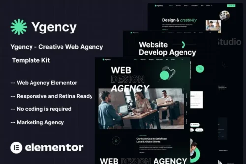 Mua Ygency - Creative Web Agency Elementor Template Kit giá rẻ