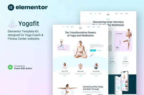 Mua Yogafit – Yoga and Meditation Teacher Elementor Template Kit giá rẻ