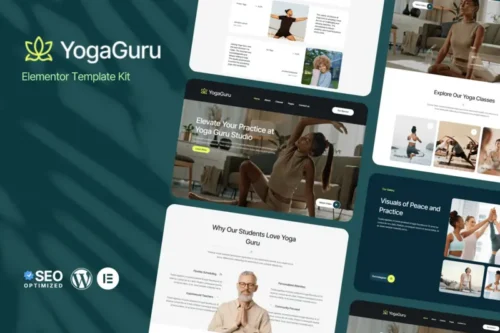 Mua YogaGuru - Yoga Teacher & Studio Elementor Template Kits giá rẻ