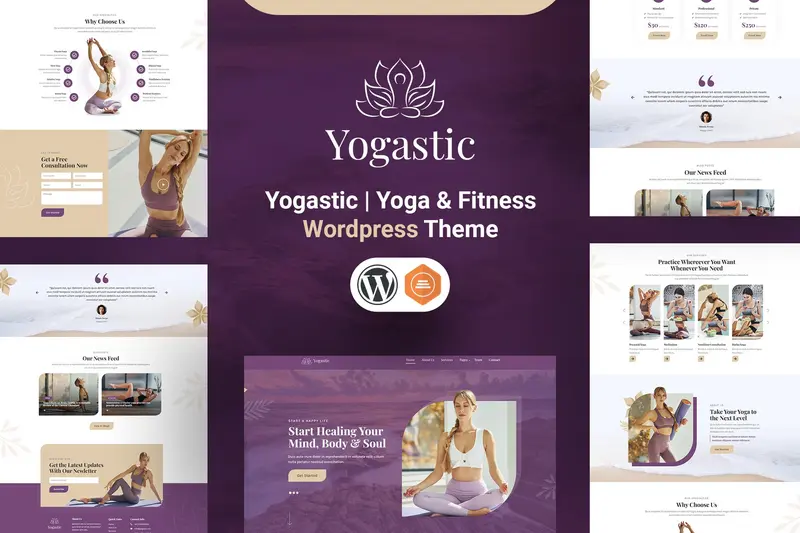 Mua Yogastic | Yoga & Fitness WordPress Theme giá rẻ