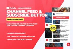 Mua Youtube Channel Feeds and Subscribe Box Plugin giá rẻ