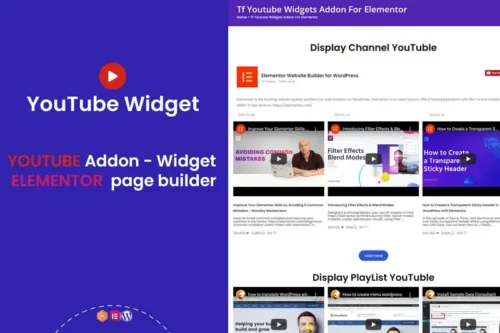 Mua YouTube Widgets - Addon for elementor page builder giá rẻ