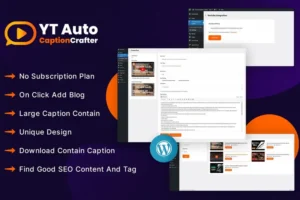 Mua YTCaptionCrafter Video Content Generator WP Plugin giá rẻ