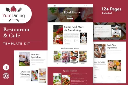 Mua Yumdining - Restaurant & Café Elementor Template Kit giá rẻ