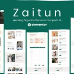Zaitun – Wedding Organizer Elementor Template Kit