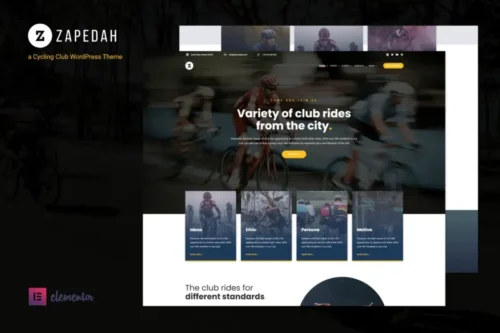 Mua Zapedah - Cycling Club WordPress Theme giá rẻ