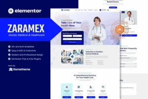 Mua Zaramex - Doctor, Medical & Healthcare Elementor Template Kit giá rẻ