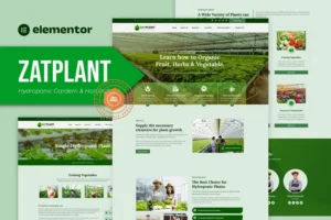 Mua Zatplant - Hydroponic Garden and Horticulture Elementor Template Kit giá rẻ