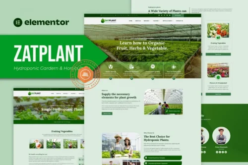 Mua Zatplant - Hydroponic Garden and Horticulture Elementor Template Kit giá rẻ