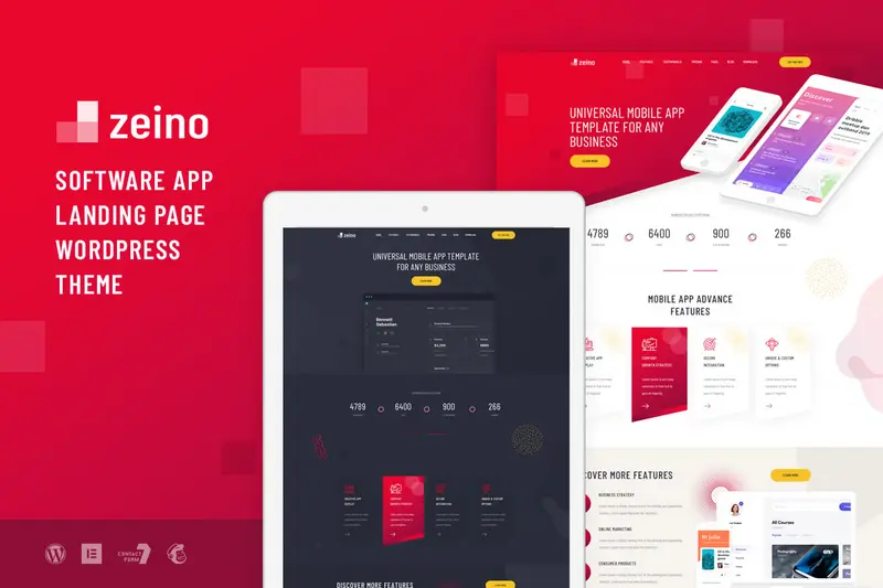Mua Zeino - App Landing WordPress Theme giá rẻ