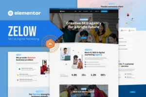 Mua Zelow - SEO & Digital Marketing Agency Elementor Template Kit giá rẻ