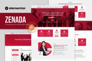 Mua Zenada - Entrepreneur & Business Coaching Elementor Template Kit giá rẻ