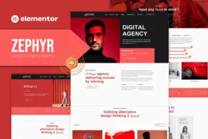 Mua Zephyr - Creative Digital Agency Elementor Template Kit giá rẻ