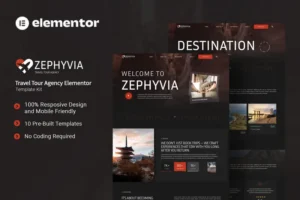 Mua Zephyvia - Travel Tour Agency Elementor Template Kit giá rẻ