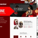 Zevone – Music Lessons & School Elementor Template Kit