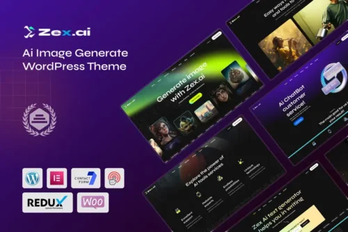 Mua Zex - Ai Image Generate WordPress Theme giá rẻ