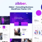 Zibber – Consulting Business WordPress Theme + RTL