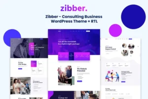 Mua Zibber - Consulting Business WordPress Theme + RTL giá rẻ