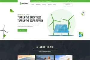 Mua Zingbox – Wind & Solar Energy WordPress Theme giá rẻ