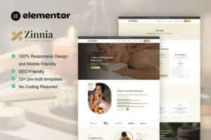 Mua Zinnia - Spa & Beauty Care Elementor Pro Template Kit giá rẻ