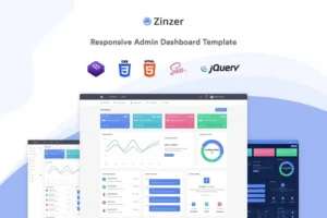 Mua Zinzer - Admin Dashboard Template giá rẻ