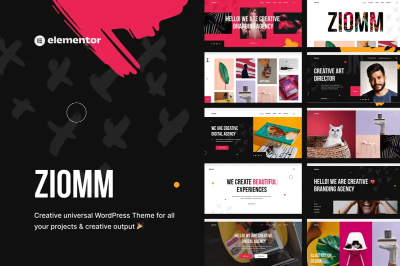 Mua Ziomm - Creative Agency & Portfolio Theme giá rẻ