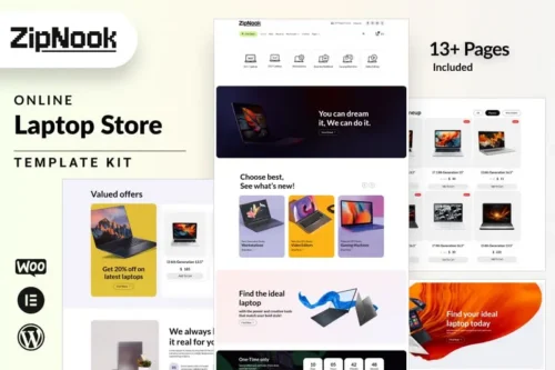 Mua Zipnook - Woocommerce Laptop Store Elementor Pro Template Kit giá rẻ