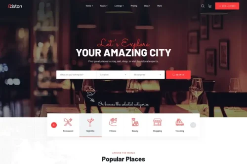 Mua Ziston - Directory Listing WordPress Theme giá rẻ