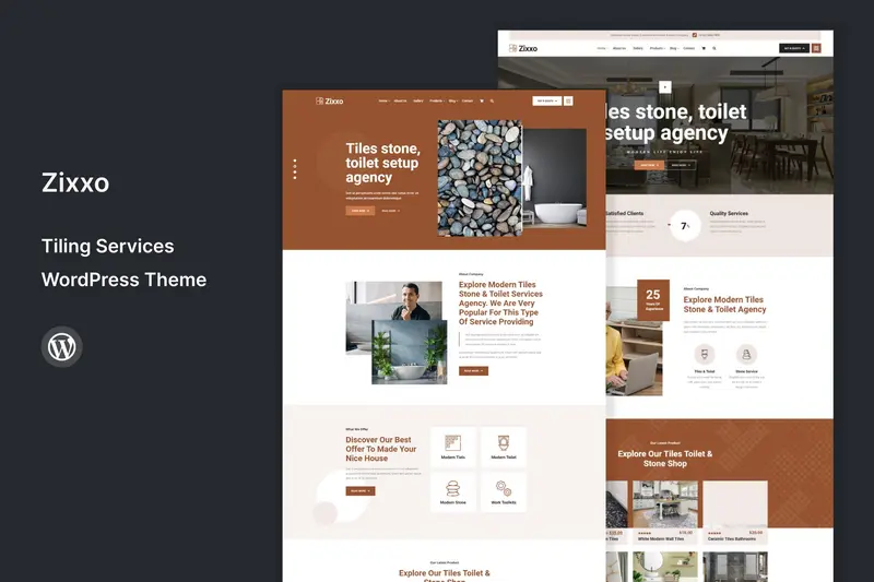 Mua Zixxo : Tiling Services WordPress Theme giá rẻ