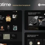 Zonatime – Dark Theme Watch Store Elementor Template Kit