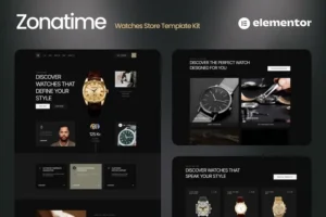 Mua Zonatime - Dark Theme Watch Store Elementor Template Kit giá rẻ