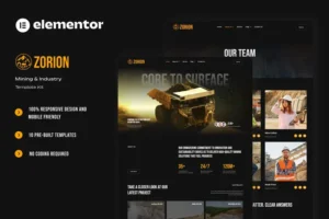 Mua Zorion - Mining & Industry Elementor Template Kit giá rẻ
