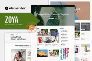 Mua Zoya - Minimal Blog Elementor Template Kit giá rẻ
