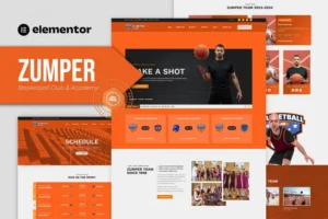 Mua Zumper - Basketball Club & Academy Elementor Template Kit giá rẻ