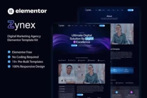 Mua Zynex - Digital Marketing Agency Elementor Template Kit giá rẻ