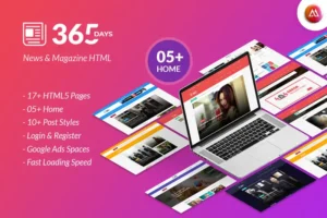 Mua 365 Days | News HTML Template giá rẻ