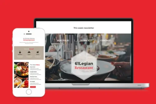 Mua 61 Legian Restaurant Email Template giá rẻ