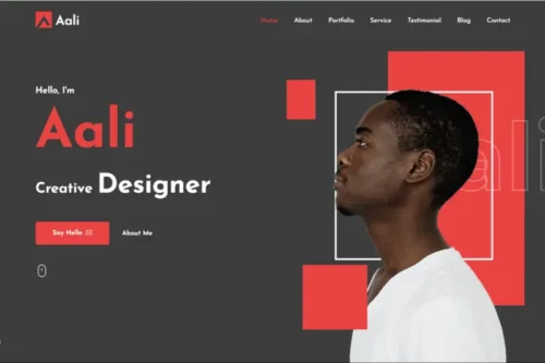 Mua Aali - Personal Portfolio React NextJs Template giá rẻ