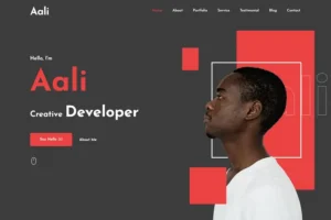 Mua Aali - Personal Portfolio Template giá rẻ