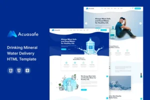 Mua Acuasafe - Drinking Water Delivery HTML Template giá rẻ