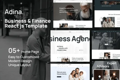 Mua Adina - Business & Finance React jsTemplate giá rẻ