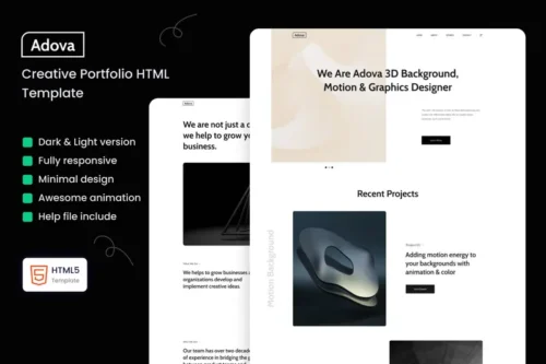 Mua Adova - Creative Portfolio Template giá rẻ