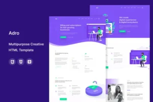 Mua Adro - Multipurpose Creative HTML Template giá rẻ