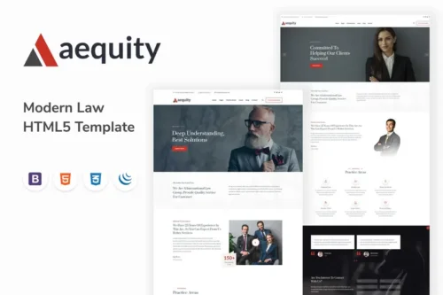 Mua Aequity – Law HTML5 Template giá rẻ