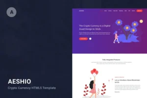 Mua Aeshio - Crypto Currency HTML5 Template giá rẻ