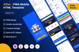 Mua Affan - PWA Mobile HTML Template giá rẻ