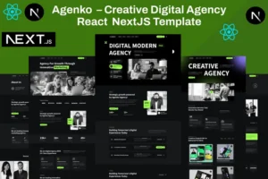 Mua Agenko - Creative Digital Agency NextJS Template giá rẻ