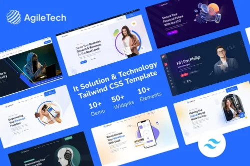 Mua AgileTech - Tailwind CSS Multipurpose IT Solutions giá rẻ
