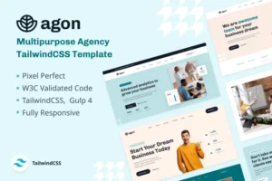 Mua Agon - Multipurpose Agency TailwindCSS Template giá rẻ